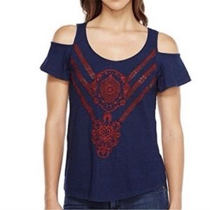 Lucky Brand cold shoulder top